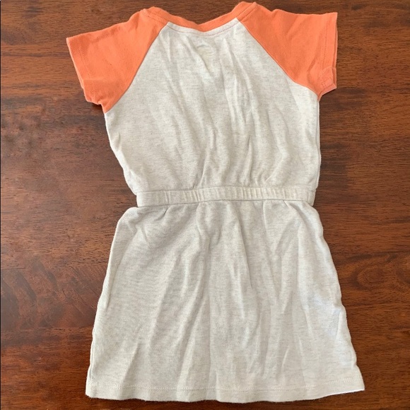 John Deere, Girls Flower Graphic Dress, oatmeal/peach, size 3T - Picture 2 of 7